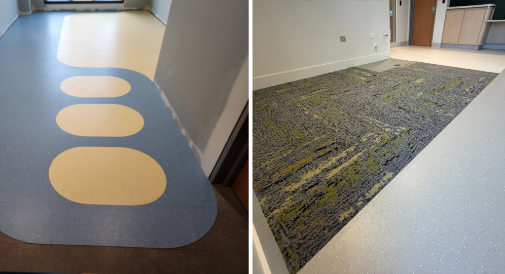 Award winning flooring installation at Dunedin Outpatients