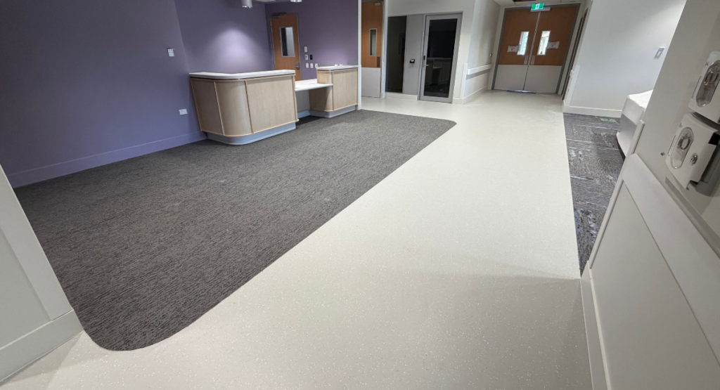 Award winning flooring installation at Dunedin Outpatients